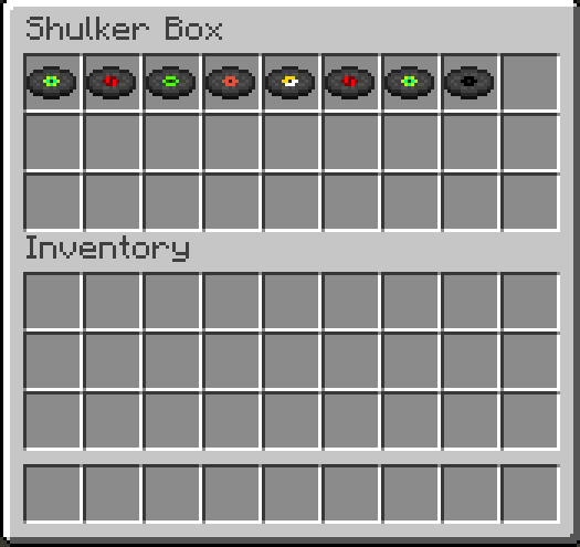 Animation Shulker Box filled with Music Discs