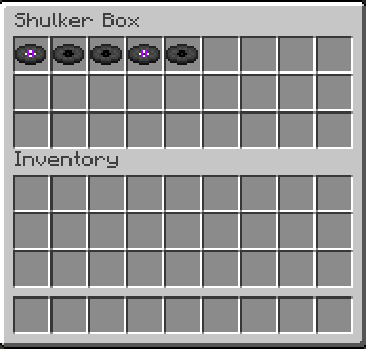 Animation Shulker Box filled with Music Discs