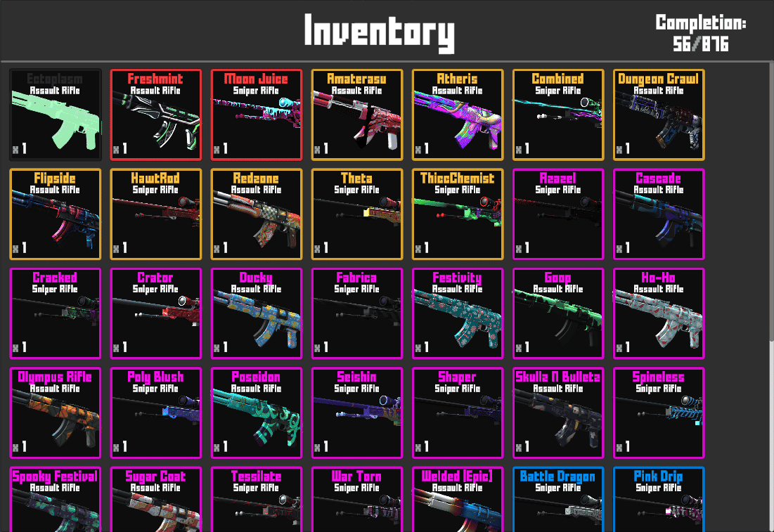 Inventory Screen