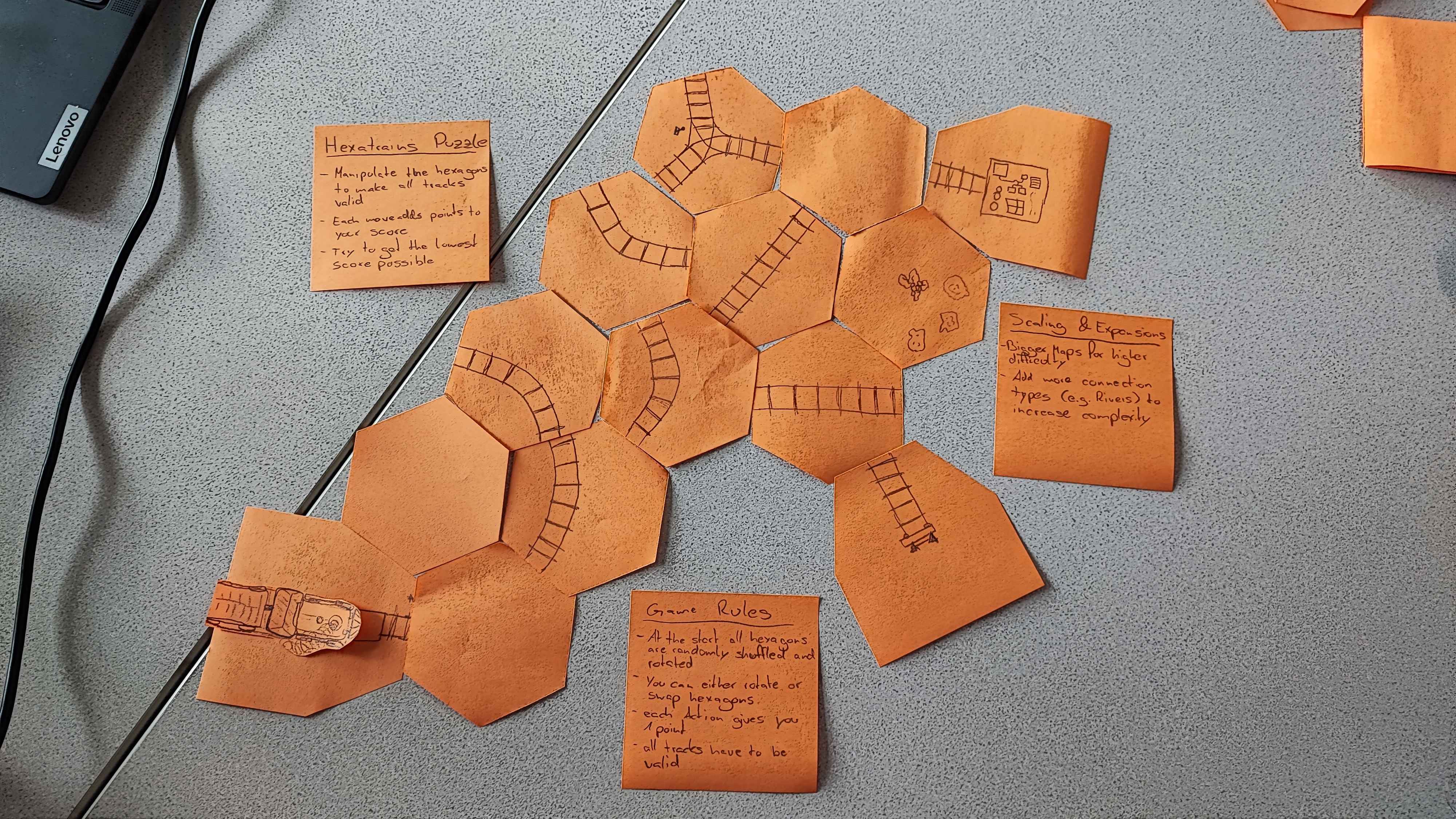 Paper prototype jumbled